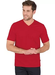 Trigema T-shirt męski, czerwony (kirsch 036), M - Koszulki męskie - miniaturka - grafika 1
