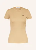 Koszulki i topy damskie - Lacoste T-Shirt beige - LACOSTE - miniaturka - grafika 1