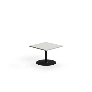 Stolik kawowy VERTICUS, 700x700x500 mm, jasnoszary/czarny - Ławy i stoliki kawowe - miniaturka - grafika 1