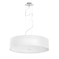 Lampy sufitowe - Lampa wisząca Viviane - kolor biały, srebrny - 6772 - miniaturka - grafika 1