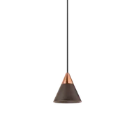 Lampy sufitowe - OxyLED Lampa wisząca CONO LV beżowa/różowe złoto 895528 - miniaturka - grafika 1