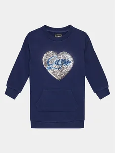 Guess Sukienka codzienna K3BK26 KAD73 Granatowy Regular Fit - Sukienki i spódniczki dla dziewczynek - miniaturka - grafika 1
