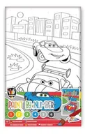 Malowanie po numerach - Omega Toys Malowanie po numerach Auta 19x29,5cm + 6 farb, 1 pędzelek - miniaturka - grafika 1