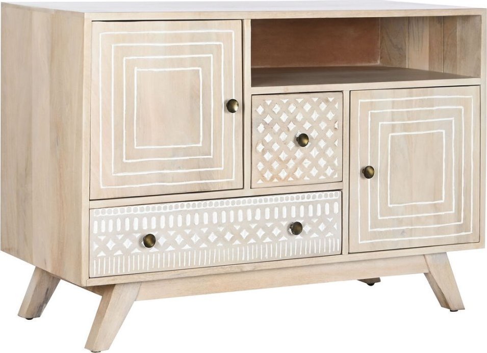 DKD Home Decor Kredens DKD Home Decor Biały Naturalny Drewno mango 115 x 42 x 75 cm