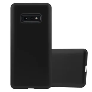 Pokrowiec Do Samsung Galaxy S10e w METALLIC CZARNY Etui TPU Silikon Obudowa Ochronny Case Cover Cadorabo - Etui i futerały do telefonów - miniaturka - grafika 1
