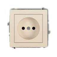 Wyłączniki światła i elektryczne - Karlik DECO 1DGP-1 beż Mech gn pojedynczego b/u 2P - miniaturka - grafika 1