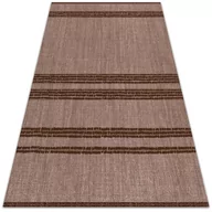 Dywany zewnętrzne - Nowoczesny dywan outdoor wzór Brązowy w linie 100x150 cm - miniaturka - grafika 1