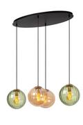Lampy sufitowe - Monsaraz lampa wisząca 4-punktowa czarna/multikolor 45493/04/33 - miniaturka - grafika 1