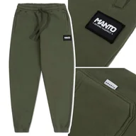 Dresy męskie - Spodnie Dresowe Bawełniane Męskie Manto Label Khaki R. Xxl - miniaturka - grafika 1