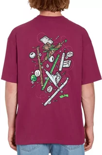 Koszulki męskie - t-shirt męski VOLCOM TODD BRATRUD 1 TEE Plum - grafika 1