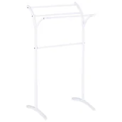 Wieszaki łazienkowe - Stojak Na Ręczniki 51 X 91 Cm Biały Yopal - miniaturka - grafika 1