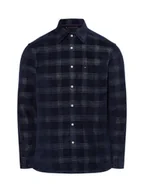 Koszule męskie - Tommy Hilfiger Męska koszula casual Mężczyźni Regular Fit Bawełna niebieski w kratkę, M - miniaturka - grafika 1