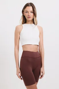 Krótki Tank Top ELISE - White - Koszule damskie - miniaturka - grafika 1