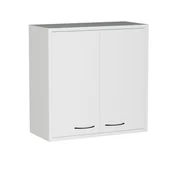 Szafki łazienkowe - Szafka łazienkowa nad pralkę biała mat 60cm - miniaturka - grafika 1