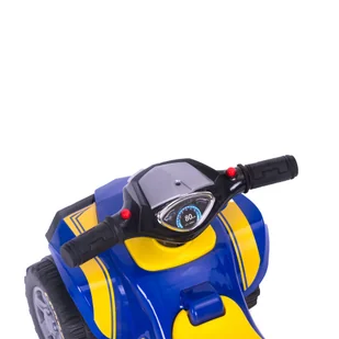 Jeździk quad Goodyear interaktywna kierownica dźwięki niebieski - Chodziki - miniaturka - grafika 7