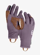Rękawice narciarskie - Rękawiczki skiturowe damskie Ortovox Fleece Light Glove - wild berry - miniaturka - grafika 1
