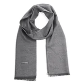 Apaszki i szaliki męskie - Ciepły Cashmere szalik męski SZA-49 gładki kolor szary - miniaturka - grafika 1