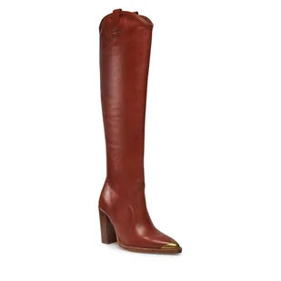 Kozaki Bronx High boots 14165-JJ Brązowy - Kozaki damskie - miniaturka - grafika 1