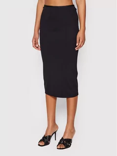 Spódnice - Calvin Klein Spódnica ołówkowa Reveal Rib Jersey K20K203676 Czarny Slim Fit - grafika 1
