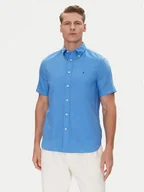 Koszule męskie - Tommy Hilfiger Koszula MW0MW40703 Niebieski Regular Fit - miniaturka - grafika 1