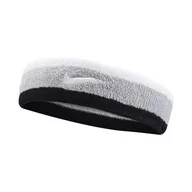 Ozdoby do włosów - Opaska na głowę Nike SWOOSH HEADBAND grey/wh/black - miniaturka - grafika 1