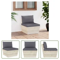 Sofy ogrodowe - The Living Store Sofa ogrodowa z palet z poduszkami Impregnowane drewno świerkowe - miniaturka - grafika 1