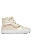 Buty dla dziewczynek - Vans Sneakersy SK8-Hi Reissue Side Zip VN000CYPDJR1 Écru - miniaturka - grafika 1