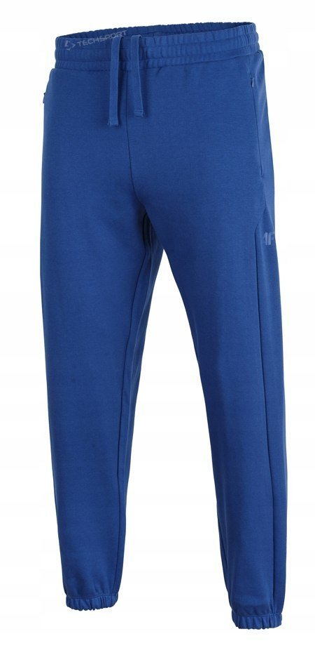 4F MÄSKIE SPODNIE DRESOWE DRESY JOGGERY BAWEĹNA KIESZENIE NA ZAMKI / XL