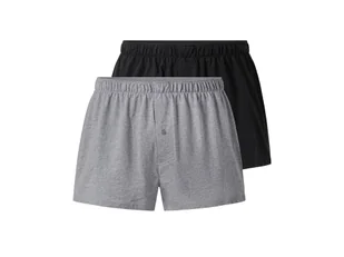 esmara Men Bokserki męskie z biobawełny, 2 pary (Czarny/ szary, 4/S) - Majtki męskie esmara Men Bokserki męskie z biobawełny, 2 pary (Czarny/ szary, 4/S) - Majtki męskie - miniaturka - grafika 1