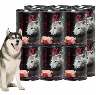ALPHA SPIRIT Bezzbożowa INDYK z Malinami ZESTAW 12x 400g - Mokra karma dla psów - miniaturka - grafika 1
