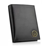 Portfele - Portfel męski skórzany duży czarny Rfid Betlewski - miniaturka - grafika 1