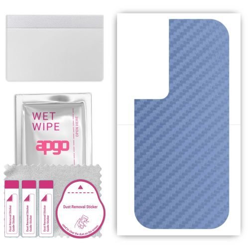 folia naklejka skórka strukturalna na TYŁ do Realme C65 - Carbon Granatowy - apgo SKINS