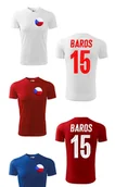 Koszulki sportowe męskie - Treningowa Koszulka CZECHY Milan BAROS 15 - miniaturka - grafika 1