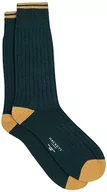 Skarpetki męskie - Hackett London Supermiękkie skarpety męskie, Zielony (leśny zielony), Small - miniaturka - grafika 1