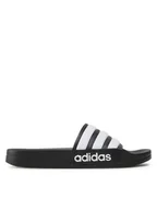 Klapki i japonki damskie - adidas Klapki adilette Shower GZ5922 Czarny - miniaturka - grafika 1
