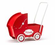 Wózki dla lalek - Woody Woody wózek drewniany # z wartością produktów powyżej 89zł! - miniaturka - grafika 1