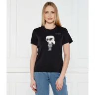 Koszulki i topy damskie - Karl Lagerfeld T-shirt IKON AQUARELLE K Regular Fit - miniaturka - grafika 1