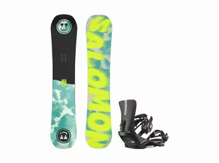 Deska Salomon Oh Yeah + wiązania Rhythm Black 2023 - Deski snowboardowe - miniaturka - grafika 1