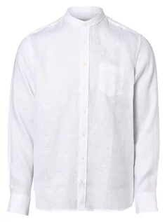 Koszule męskie - Bugatti - Męska koszula lniana, biały - grafika 1