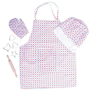 Bigjigs Toys Zestaw kucharza w kropki - Zabawki interaktywne dla dzieci - miniaturka - grafika 1