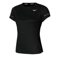 Koszulki i topy damskie - Mizuno Koszulka damska Dryaeroflow, Czarny, XL - miniaturka - grafika 1