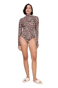 Oh!Zuza Damskie body z golfem H41, panterka, rozmiar L, Leopard, L - Body - miniaturka - grafika 1