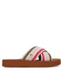 Klapki i japonki damskie - LOVE MOSCHINO Klapki JA28324G0OJQC20B Kolorowy - miniaturka - grafika 1