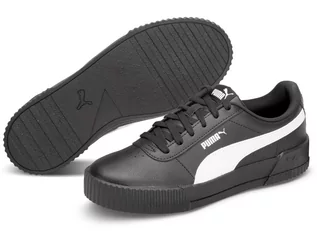 Sneakersy damskie - Sneakersy damskie czarne Puma Carina 2.0 Mid wysokie (385851 01) - grafika 1
