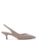 Sandały damskie - Stuart Weitzman Sandały Eva 50 Slingback SI722 Różowy - miniaturka - grafika 1