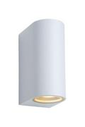 Lampy ogrodowe - Lucide Zora 22861/10/31 kinkiet lampa oprawa ścienna zewnętrzna 2x5W GU10-LED IP44 biała - miniaturka - grafika 1