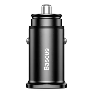 Baseus Square inteligentna ładowarka samochodowa 2x USB QC3.0 Quick Charge 3.0 SCP AFC 30W czarny (CCALL-DS01) - Ładowarki samochodowe - miniaturka - grafika 1