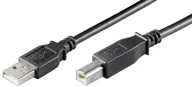 Kable USB - Kabel USB MicroConnect USB2.0 A-B 5m M-M Black USBAB5B - miniaturka - grafika 1