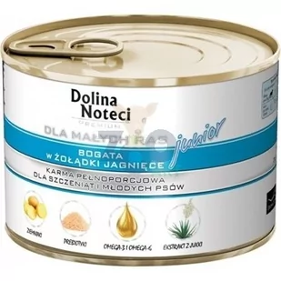 Dolina Noteci PREMIUM dla psów małych ras Szczenięta bogata w żołądki jagnięce 185g - Mokra karma dla psów - miniaturka - grafika 1