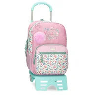 Plecaki - Movom My Little Garden Wielobarwny 30x38x12 cms 13,68L Poliester, Biały, Talla única, Plecak z wózkiem - miniaturka - grafika 1